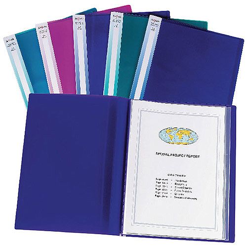 Snopake Display Book Electra A3 24-Pocket Assorted Pack of 5 14103