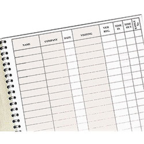 Identibadge Visitors Book Refill Standard IBRSTD Hunt Office UK
