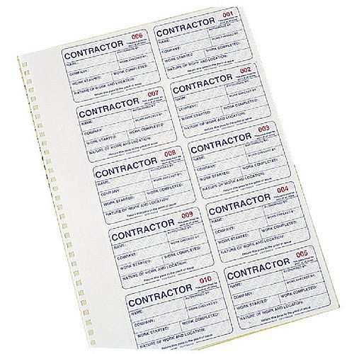 Identibadge Contractors Management System Duplicate Refill IBCONR