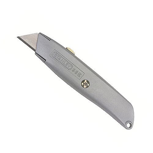 Stanley Retractable Knife Standard Blade Trimming Knife - Silver