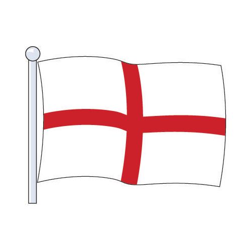 Flag National St.George Cross Size Med. 2.29Mx1.14M