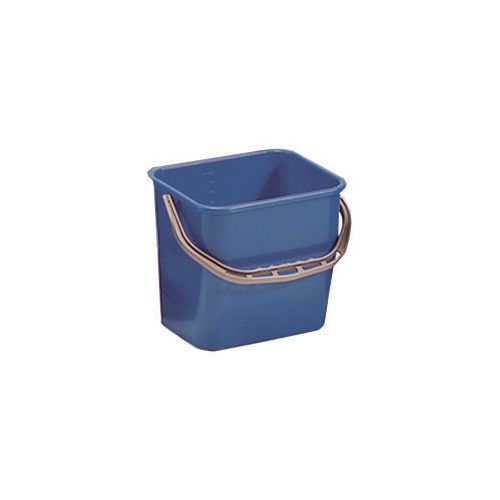 Blue Plastic Cleaning Trolley Bucket 6L Single Pack