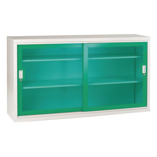Sliding Door Mesh 1020x1830x460 Green Hunt Office UK