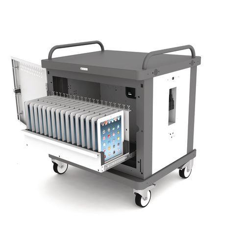 Tabstore Secure Charge Trolley For Up To 20 Tablet Devices Light Grey/Black Tabstore Secure Charge Trolley For Up To 20 Tablet Devices Light Grey/Black