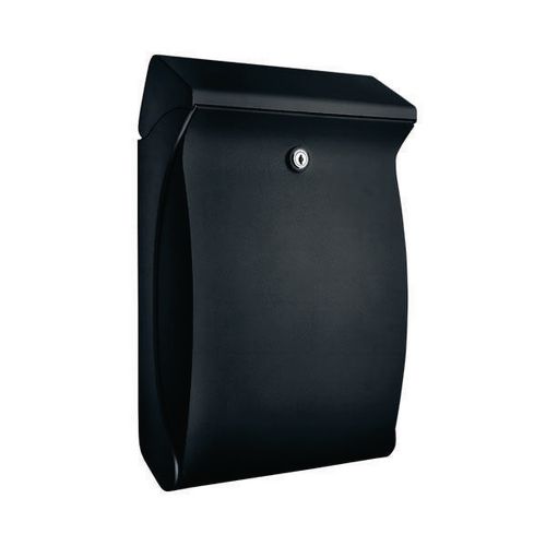 Compact Post Box High Quality Plastic. Weather Resistant. Front Opening. W271xH419xD129mm. Black Compact Post Box High Quality Plastic. Weather Resistant. Front Opening. W271xH419xD129mm. Black
