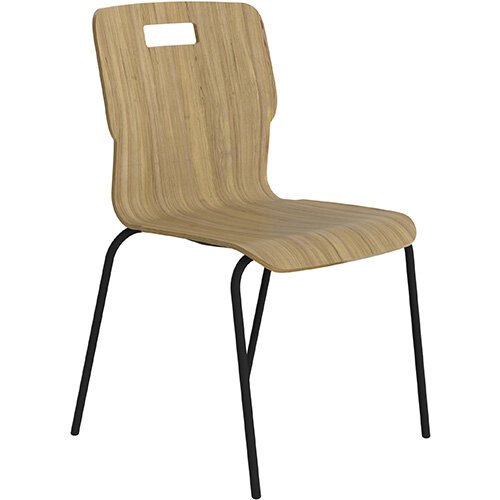 Titan Nurture 4 Leg Black Frame Classroom Chair 465mm Seat Height Acacia Titan Nurture 4 Leg Black Frame Classroom Chair 465mm Seat Height Acacia