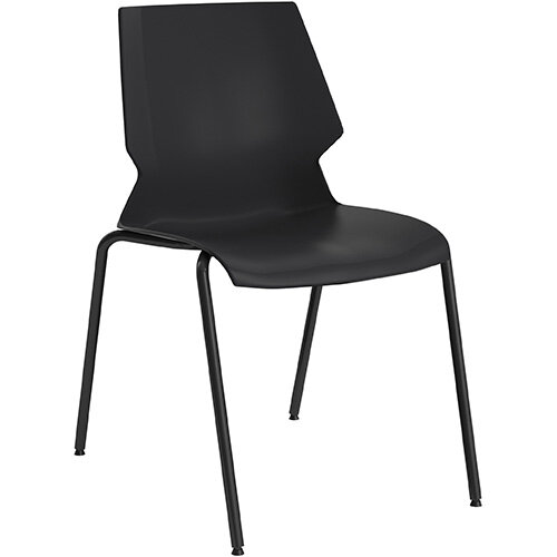 Titan Uni 4 Leg Classroom Chair 475mm Seat Height Grey Frame &Black Seat Titan Uni 4 Leg Classroom Chair 475mm Seat Height Grey Frame &Black Seat