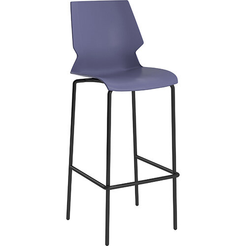 Titan Uni High Classroom Stool with Backrest 475mm Seat Height Grey Frame &Blue Seat Titan Uni High Classroom Stool with Backrest 475mm Seat Height Grey Frame &Blue Seat