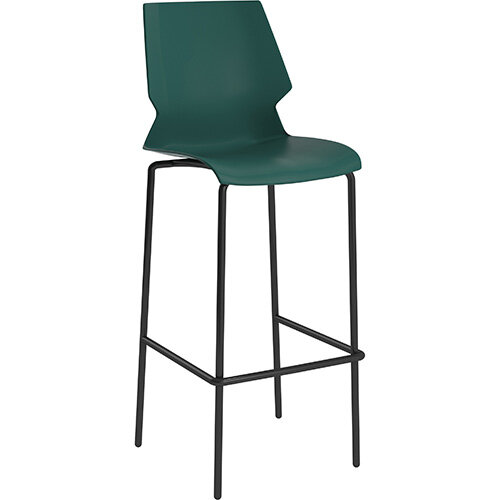 Titan Uni High Classroom Stool with Backrest 475mm Seat Height Grey Frame &Green Seat Titan Uni High Classroom Stool with Backrest 475mm Seat Height Grey Frame &Green Seat