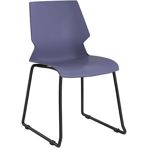 Titan Uni Skid Base Classroom Chair 475mm Seat Height Grey Frame &Blue Seat Titan Uni Skid Base Classroom Chair 475mm Seat Height Grey Frame &Blue Seat