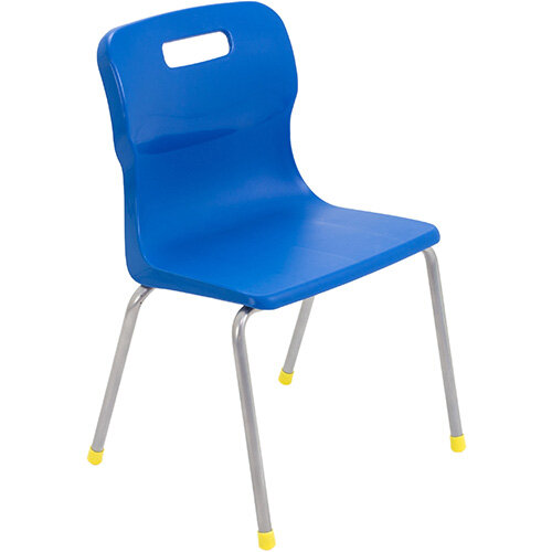 Titan 4 Leg Classroom Chair Size 3 350mm Seat Height (Ages: 6-8 Years) Blue T13-B - 5 Year Guarantee Titan 4 Leg Classroom Chair Size 3 350mm Seat Height (Ages: 6-8 Years) Blue T13-B - 5 Year Guarantee
