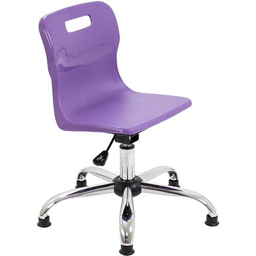 Titan Swivel Junior Classroom Chair with Glides 365-435mm Seat Height (Ages: 6-11 Years) Purple T30-PG - 5 Year Guarantee Titan Swivel Junior Classroom Chair with Glides 365-435mm Seat Height (Ages: 6-11 Years) Purple T30-PG - 5 Year Guarantee