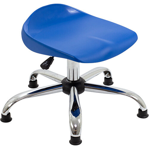 Titan Swivel Junior Classroom Stool with Glides 405-475mm Seat Height (Ages: 6-11 Years) Blue T32-BG - 5 Year Guarantee