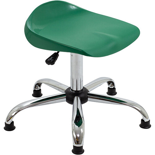 Titan Swivel Senior Classroom Stool with Glides 465-555mm Seat Height (Ages: 11+ Years) Green T33-GNG - 5 Year Guarantee