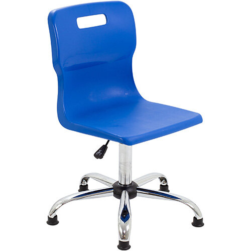 Titan Swivel Senior Classroom Chair with Glides 435-525mm Seat Height (Ages: 11+ Years) Blue T35-BG - 5 Year Guarantee