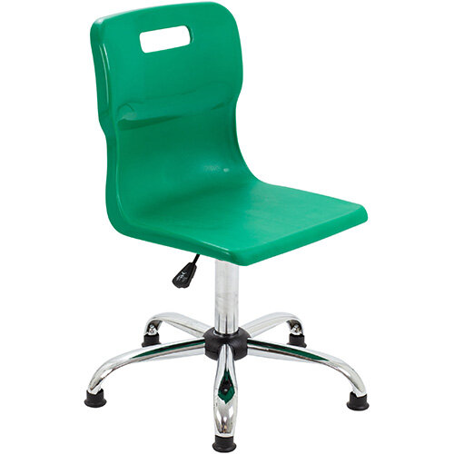 Titan Swivel Senior Classroom Chair with Glides 435-525mm Seat Height (Ages: 11+ Years) Green T35-GNG - 5 Year Guarantee Titan Swivel Senior Classroom Chair with Glides 435-525mm Seat Height (Ages: 11+ Years) Green T35-GNG - 5 Year Guarantee