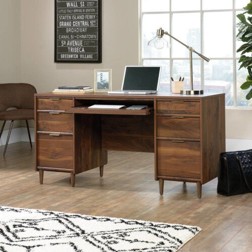 Clifton Place Executive Home Office Desk W1500mm Grand Walnut Finish