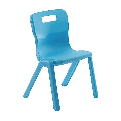 Titan One Piece School Chair Size 6 460mm Sky Blue Pack of 30 Titan One Piece School Chair Size 6 460mm Sky Blue Pack of 30