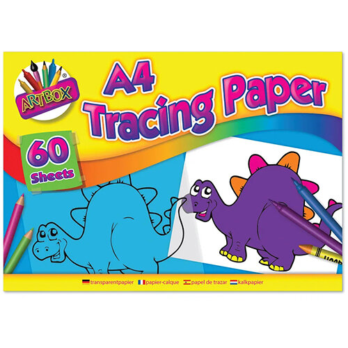 Art Box Tracing Paper Pad A4 60 Sheets Pack of 12 TAL05069