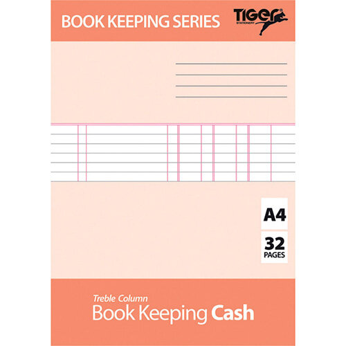 Book Keeping Cash Book A4 Pack of 6 302299