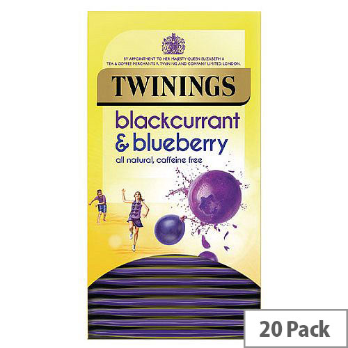 Twinings Blackcurrant and Blueberry Tea Bags Pack of 20 F14393 Twinings Blackcurrant and Blueberry Tea Bags Pack of 20 F14393