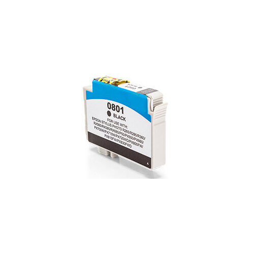 Compatible Epson C13T08014011 T0801 Black 330 Page Yield Ink Cartridge Compatible Epson C13T08014011 T0801 Black 330 Page Yield Ink Cartridge