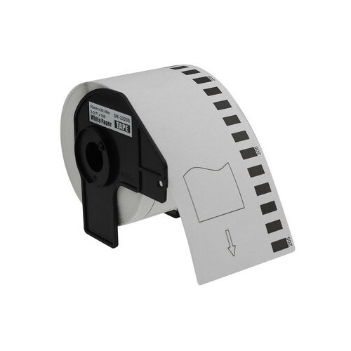 Compatible Brother DK22205 Black on White Labels 62mm x 30.48m Pack of 5 Compatible Brother DK22205 Black on White Labels 62mm x 30.48m Pack of 5