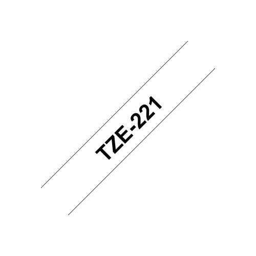 Compatible Brother TZE 221 Black on white Label Tape 9mm x 8m Pack of 5 Compatible Brother TZE 221 Black on white Label Tape 9mm x 8m Pack of 5