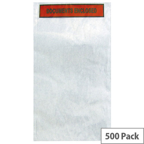 Documents Enclosed Self-Adhesive Document Envelopes A4 (Pack of 500) 4301004