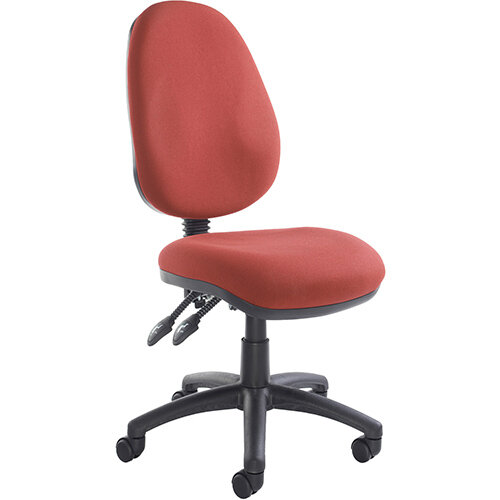 Vantage 100 2 lever PCB operators chair with no arms - burgundy