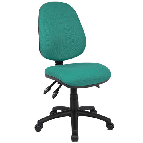 Vantage 200 3 lever asynchro operators chair with no arms - green Vantage 200 3 lever asynchro operators chair with no arms - green