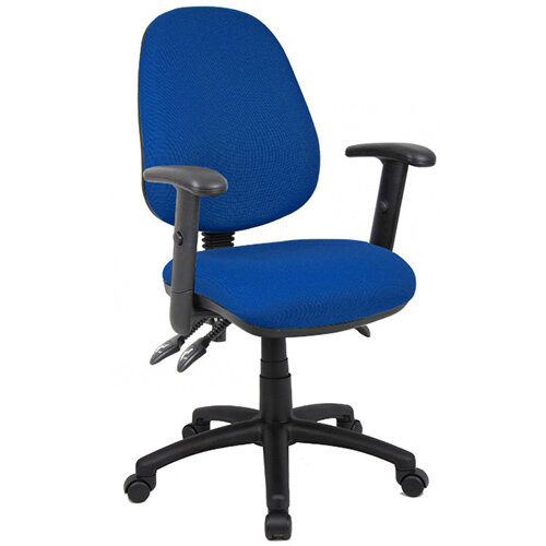 Vantage 200 3 lever asynchro operators chair with adjustable arms - blue Vantage 200 3 lever asynchro operators chair with adjustable arms - blue