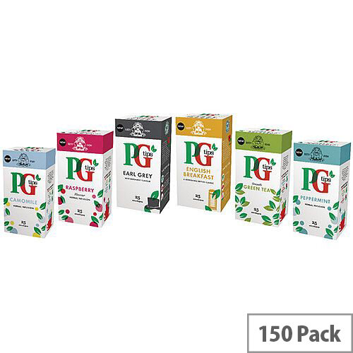 PG Tips Variety Pack of Envelope Tea Bags Pack of 150 29485801