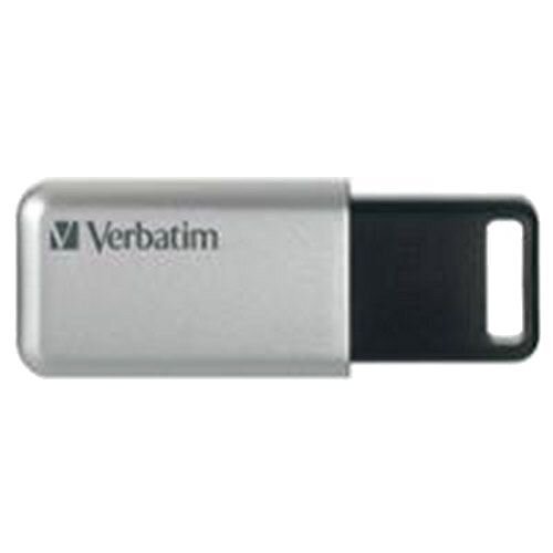 Verbatim Silver/Black Secure Pro USB 3.0 Flash Drive 16GB 98664 Verbatim Silver/Black Secure Pro USB 3.0 Flash Drive 16GB 98664