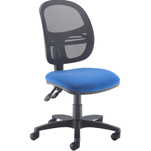 Vantage Mesh medium back operators chair with no arms - blue