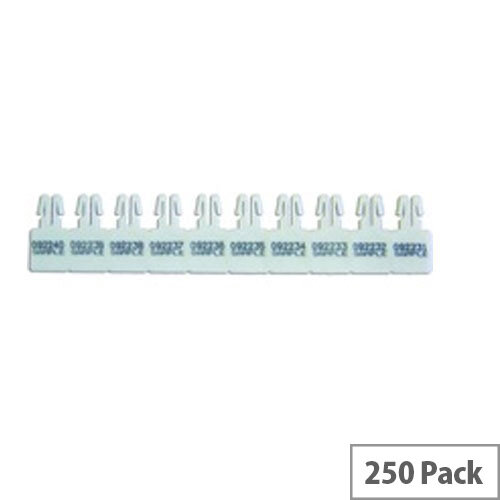 Versapak Numbered Arrow Seal White Pk250