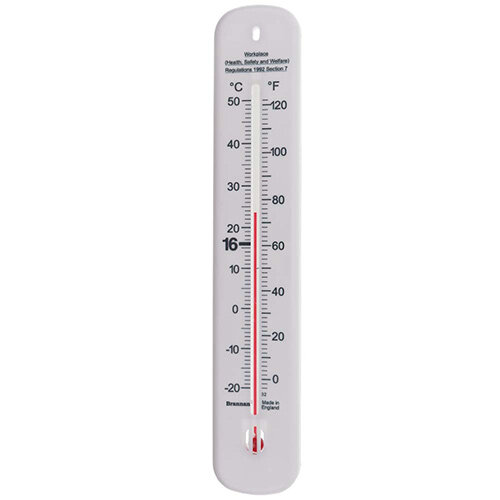 Basic Thermometer for Home or Workplace Alcohol in Glass Tube