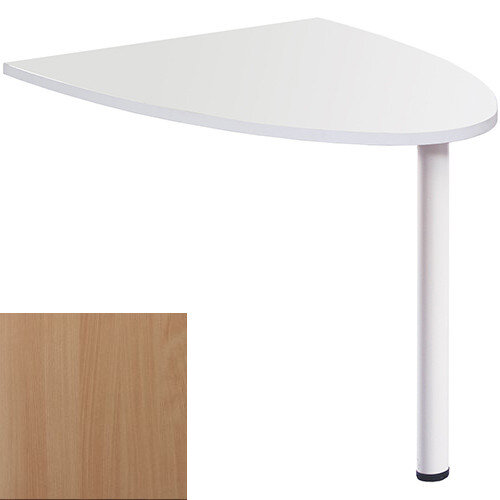 Welcome Reception Desk D-end Extension 1000mm x 888mm - Beech Welcome Reception Desk D-end Extension 1000mm x 888mm - Beech