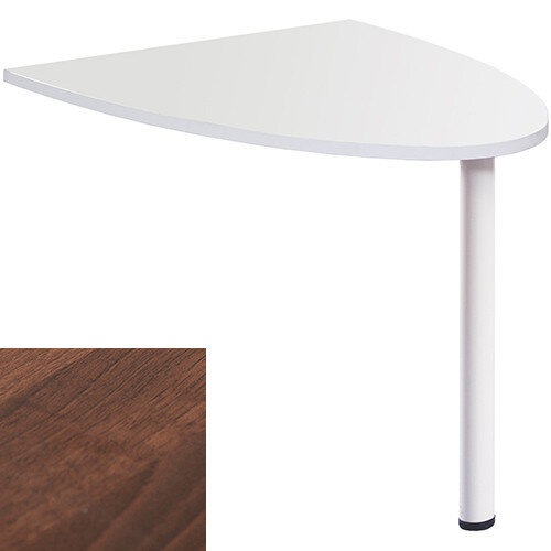 Welcome Reception Desk D-end Extension 1000mm x 888mm - Walnut Welcome Reception Desk D-end Extension 1000mm x 888mm - Walnut
