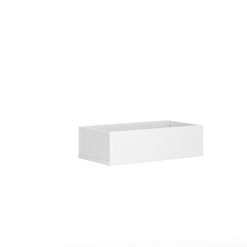 Wooden Planter 800Mm Wide To Fit On Single Wooden Lockers - White Wooden Planter 800Mm Wide To Fit On Single Wooden Lockers - White