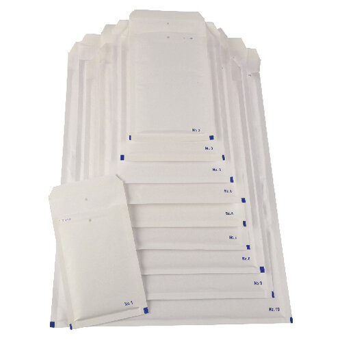 Bubble Lined Envelope Size 8 270x360mm White Pack of 100 XKF71454 Bubble Lined Envelope Size 8 270x360mm White Pack of 100 XKF71454