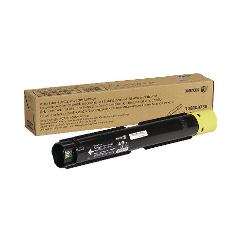 Xerox Versalink C7020 C7025 C7030 Extra High Capacity Toner Cartridge Yellow 106R03738 Xerox Versalink C7020 C7025 C7030 Extra High Capacity Toner Cartridge Yellow 106R03738
