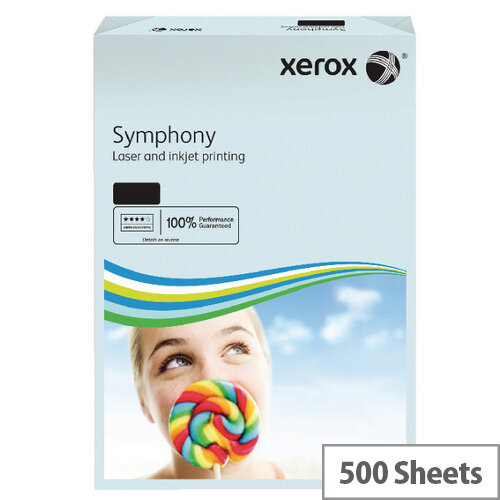 Xerox Symphony Pastel Blue A3 Paper 80gsm Pack of 500 003R91953 Xerox Symphony Pastel Blue A3 Paper 80gsm Pack of 500 003R91953