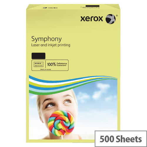 Xerox Symphony Pastel Yellow A3 Paper 80gsm Pack 500 003R91957