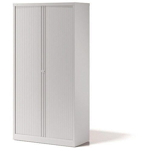Bisley Side Opening Tambour Door Cupboard H1970xW1000xD470mm White - Supplied Empty, Variety of Shelves &Suspension Filing Roll Out Frames Available Bisley Side Opening Tambour Door Cupboard H1970xW1000xD470mm White - Supplied Empty, Variety of Shelves &Suspension Filing Roll Out Frames Available