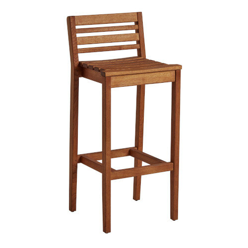 MORE Bar Stool - Durable - Outdoor - Robinia Wood - Max Weight Capacity 150kg