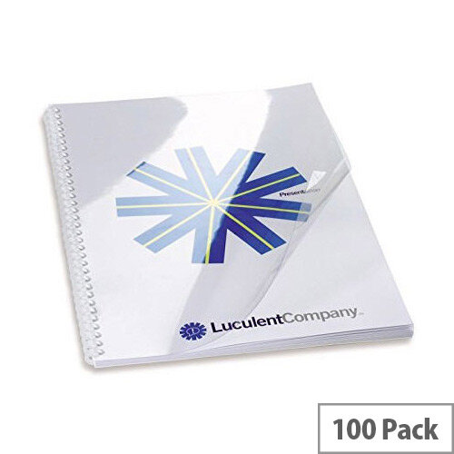 Acco GBC Binding Cover A5 PVC 240micron Clear Pack of 100 4400025 Acco GBC Binding Cover A5 PVC 240micron Clear Pack of 100 4400025