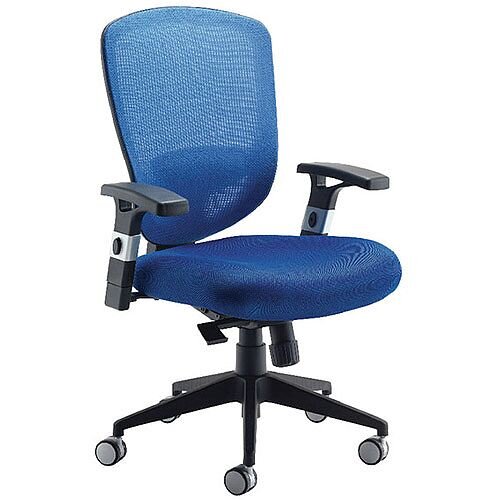 Arista Mesh High Back Task Operator Office Chair Blue KF72243