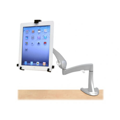 Ergotron Neo-Flex LCD Arm - Mounting kit (articulating arm, desk clamp mount, grommet mount) for flat panel (Tilt &Swivel) - silver - screen size: up to 22" Ergotron Neo-Flex LCD Arm - Mounting kit (articulating arm, desk clamp mount, grommet mount) for flat panel (Tilt &Swivel) - silver - screen size: up to 22"