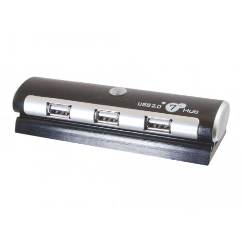 C2G 7-Port USB 2.0 Aluminum Hub - Hub - 7 x USB 2.0 - desktop